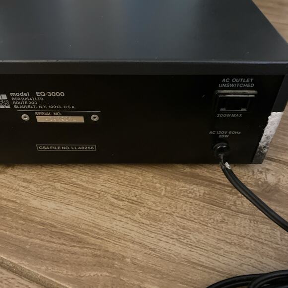 BSR EQ-3000 STEREO FREQUENCY EQUALIZER SPECTRUM ANALYZER - Picture 3 of 8